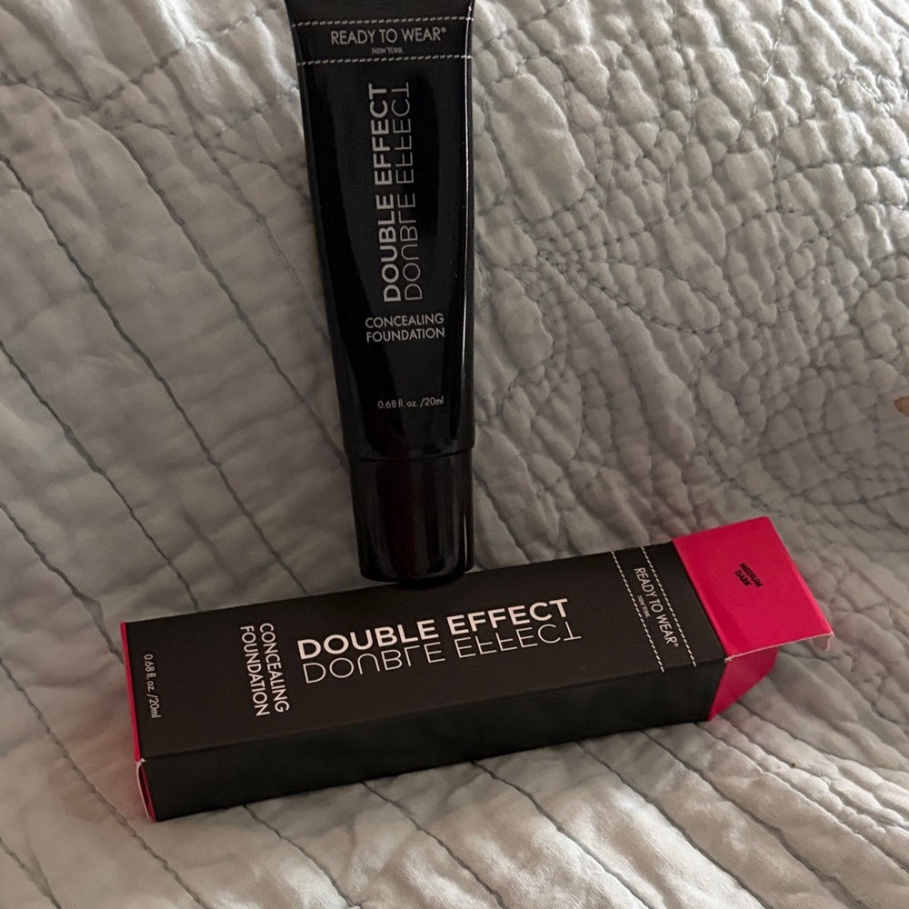 Double Effect Concealing Foundation - med dark